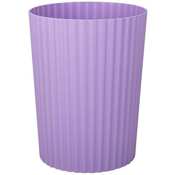 Small Trash Can Plastic Wastebasket Round Garbage Container Bin for Bathroom - Picture 7 of 7